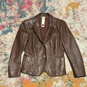Compagnia leather blazer